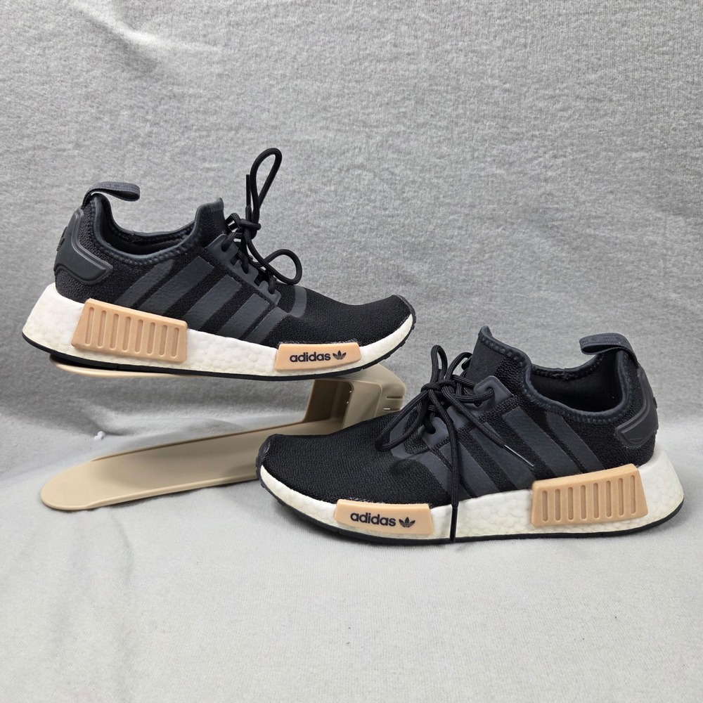Adidas NMD R1 Sneakers Womens 7 Black Sand Good Athletic Running Shoes GZ7997